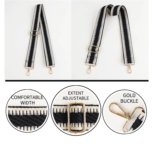 🆕️Fashionable Embroidered Adjustable Bag Strap - Versatile & Stylish 🌸 - Picture 8 of 11